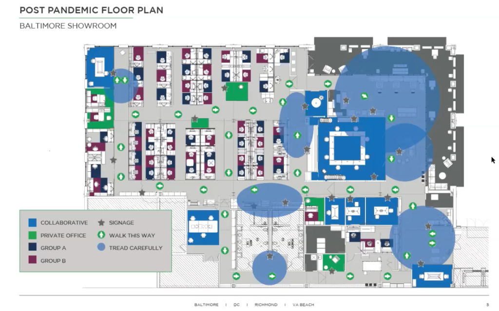 Post-Pandemic MOI Baltimore Showroom Layout